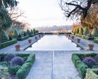Winter in the formal Italianate garden at Borde Hill