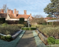 The rose garden in winter