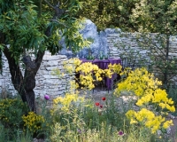 A mediterranean style garden