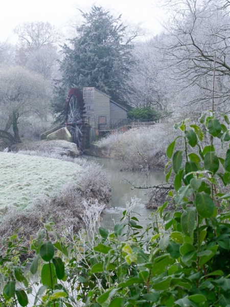 The water wheel at Painshill Park landscape garden