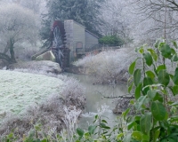 The water wheel at Painshill Park landscape garden