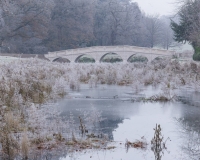 The five arch bridge at Painshill Park landscape garden